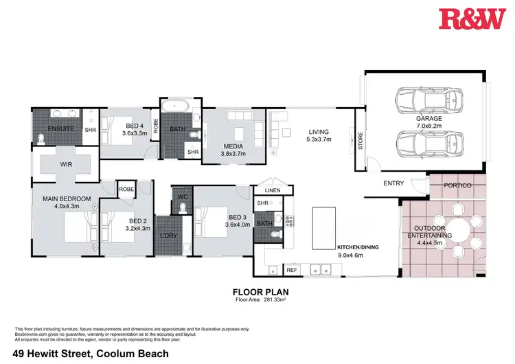 Floorplan of Homely house listing, 49 Hewitt Street, Coolum Beach QLD 4573