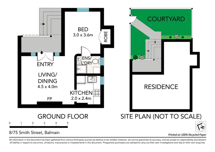 Floorplan of Homely apartment listing, 8/75 Smith Street, Balmain NSW 2041
