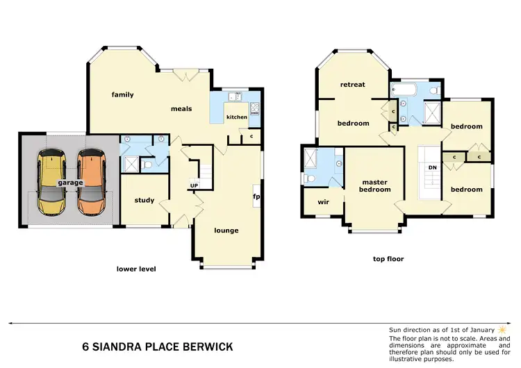 Floorplan of Homely house listing, 6 Siandra Place, Berwick VIC 3806