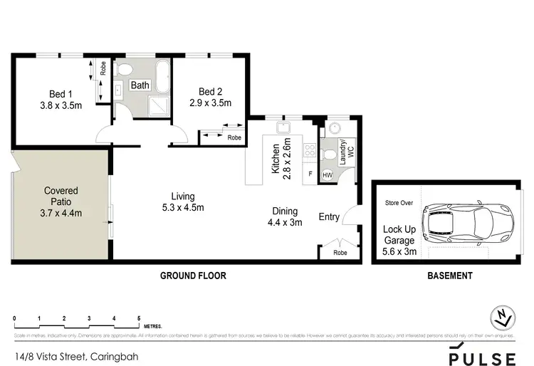 Floorplan of Homely apartment listing, 14/8-10 Vista Street, Caringbah NSW 2229