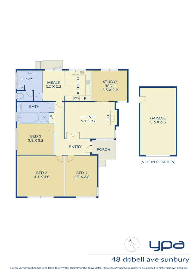 Floorplan of Homely house listing, 48 Dobell Avenue, Sunbury VIC 3429
