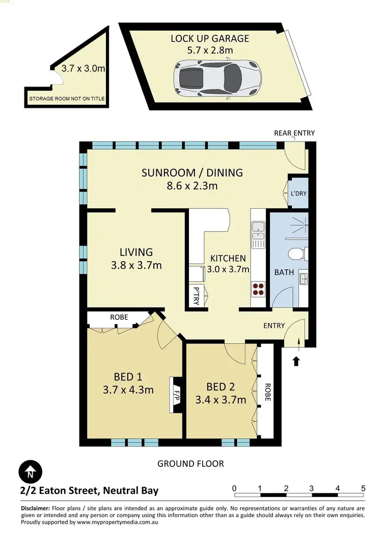 Floorplan of Homely apartment listing, 2/2 Eaton Street, Neutral Bay NSW 2089