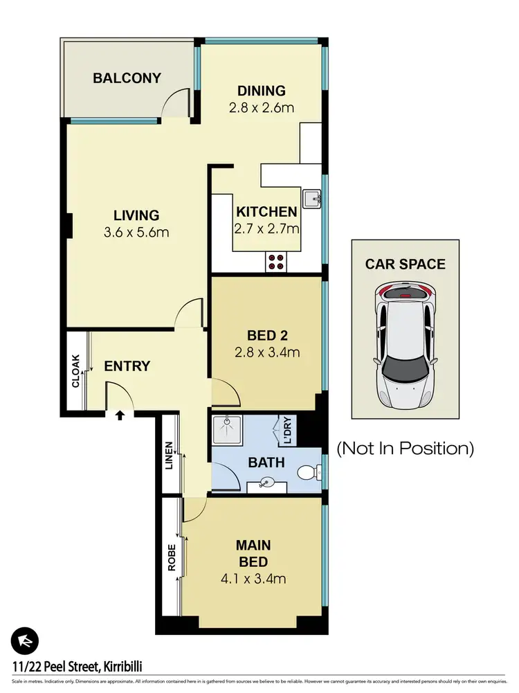 Floorplan of Homely apartment listing, 11/22 Peel Street, Kirribilli NSW 2061