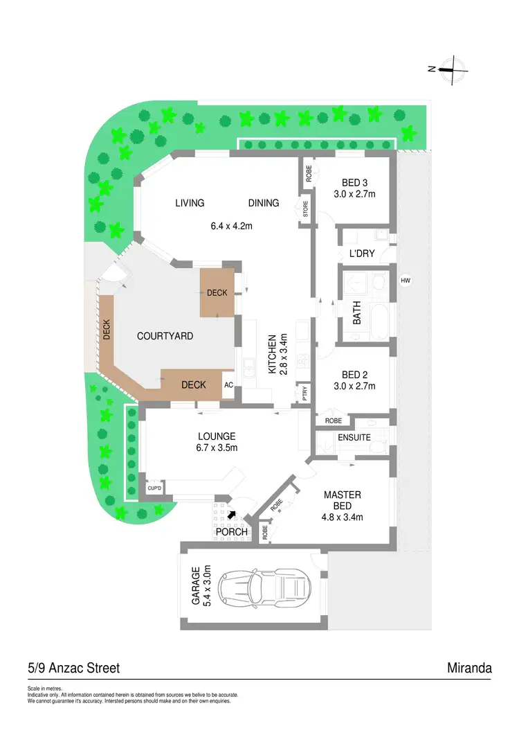 Floorplan of Homely villa listing, 5/9-11 Anzac Street, Miranda NSW 2228