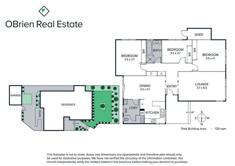 Floorplan of Homely townhouse listing, 1/6 Leon Street, Cheltenham VIC 3192