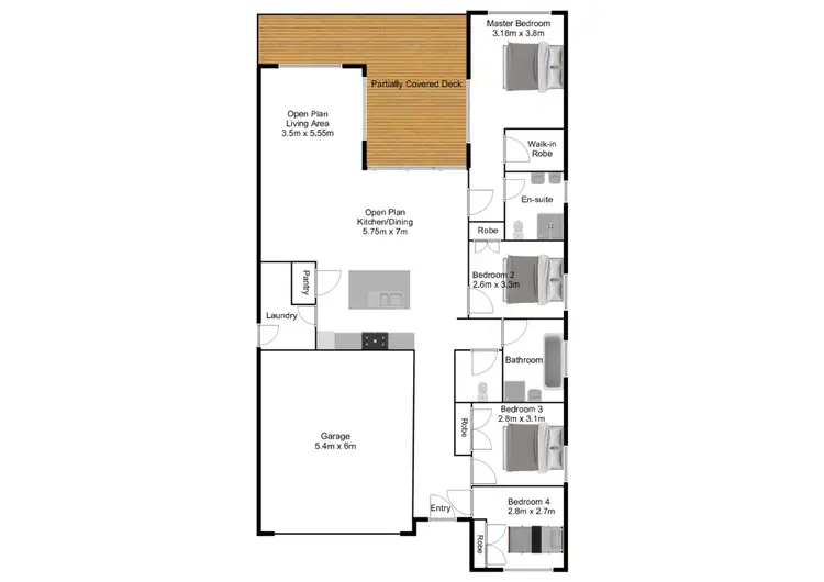 Floorplan of Homely house listing, 36 White Oak Place, Moggill QLD 4070