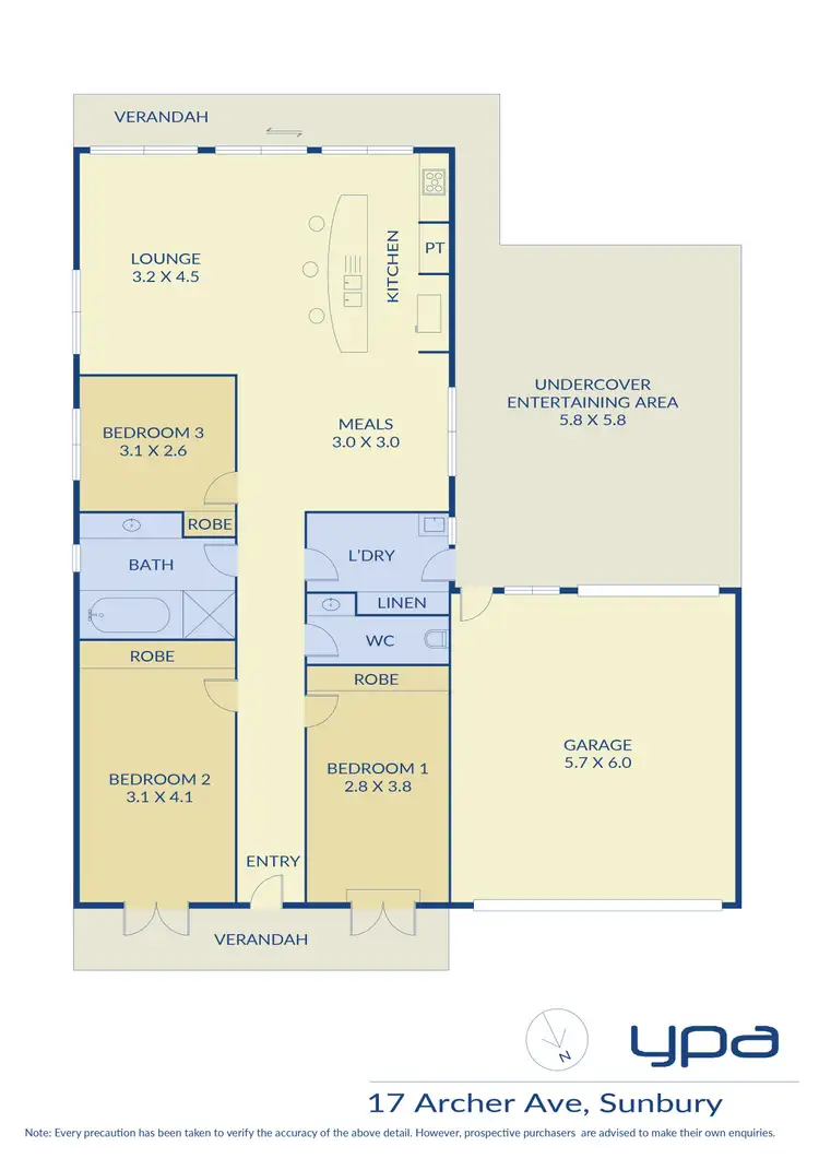 Floorplan of Homely house listing, 17 Archer Avenue, Sunbury VIC 3429