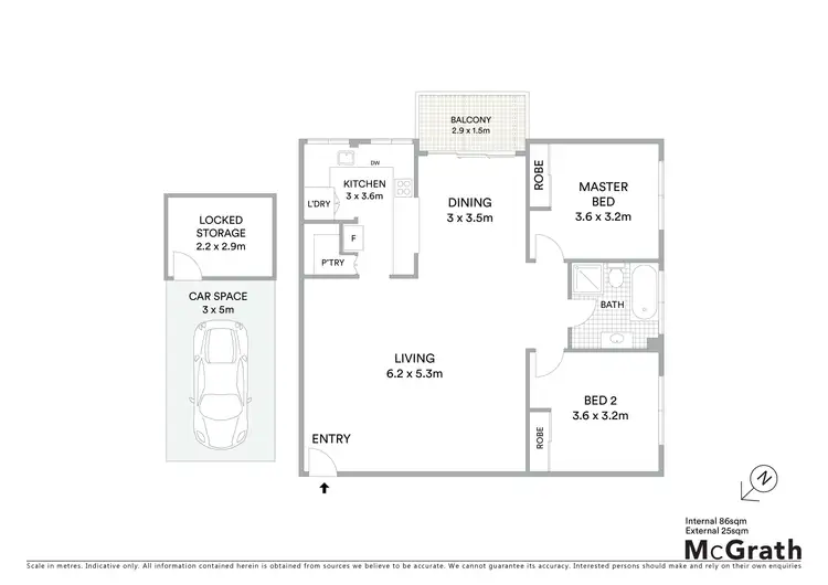 Floorplan of Homely unit listing, 10/61 Ocean Parade, The Entrance NSW 2261