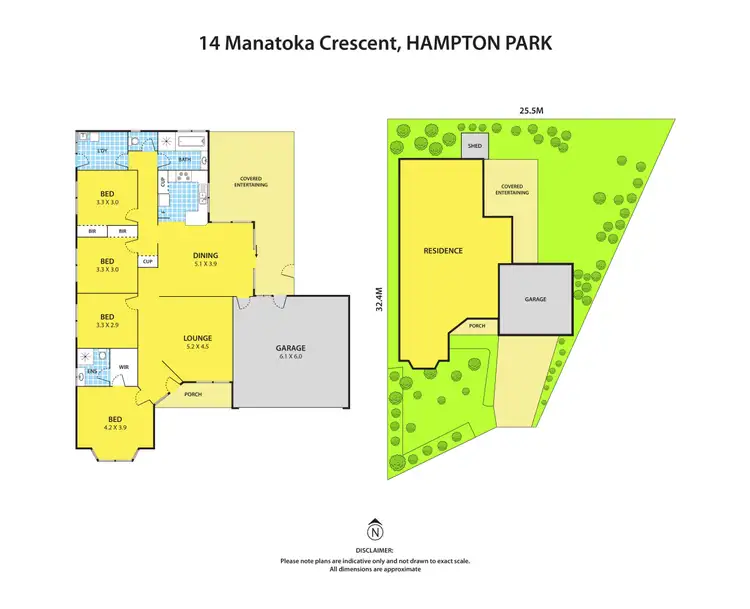 Floorplan of Homely house listing, 14 Manatoka Crescent, Hampton Park VIC 3976
