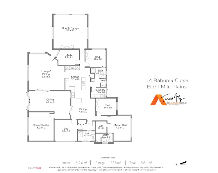Floorplan of Homely house listing, 14 Bauhinia Close, Eight Mile Plains QLD 4113
