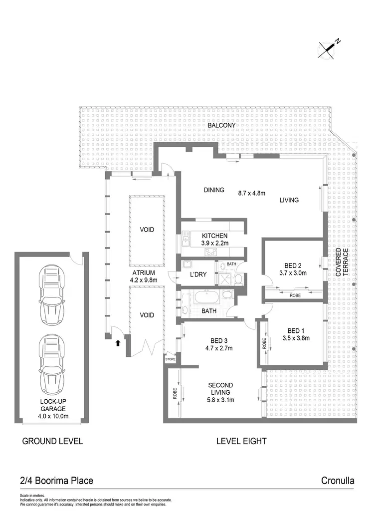 Floorplan of Homely apartment listing, 2/4-6 Boorima Place, Cronulla NSW 2230