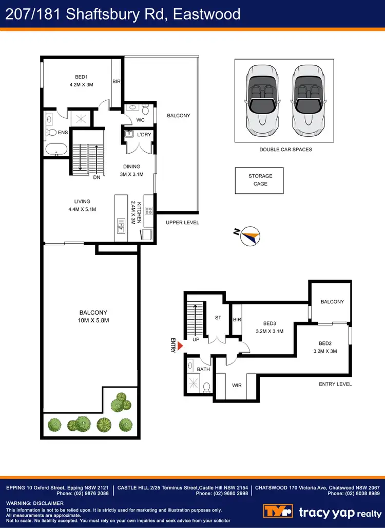 Floorplan of Homely apartment listing, 207/181 Shaftsbury Road, Eastwood NSW 2122