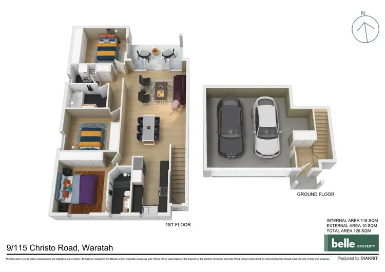 Floorplan of Homely house listing, 9/115 Christo Road, Waratah NSW 2298