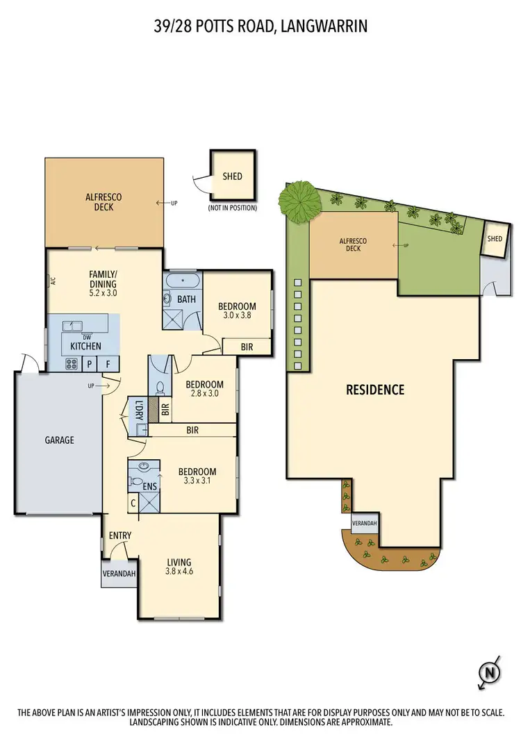 Floorplan of Homely unit listing, 39/28 Potts Road, Langwarrin VIC 3910