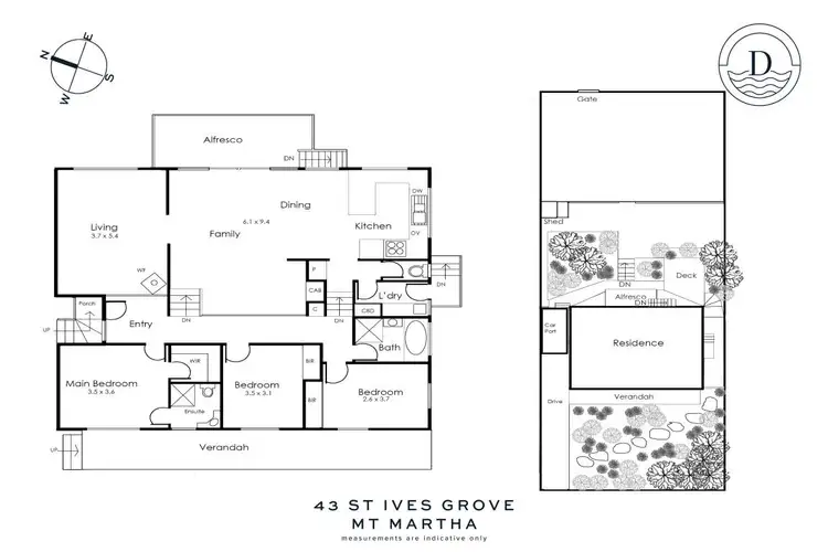 Floorplan of Homely house listing, 43 St Ives Grove, Mount Martha VIC 3934