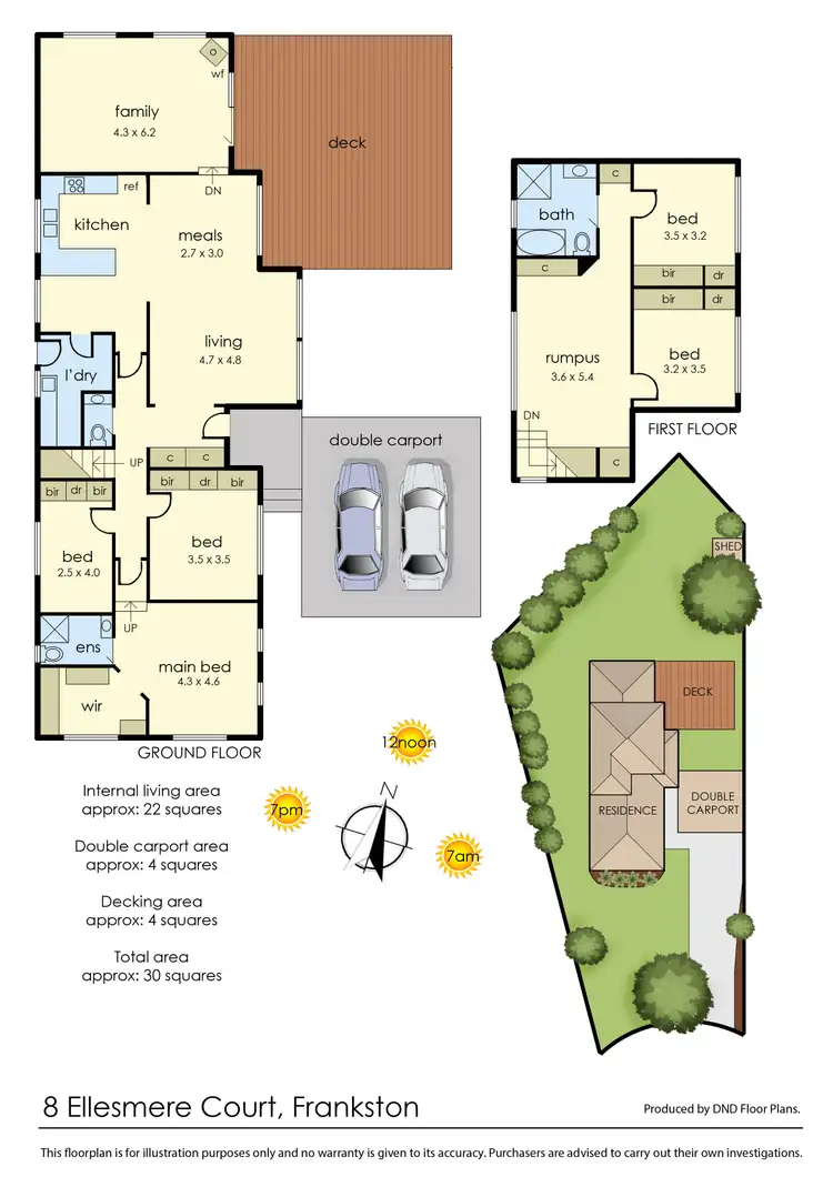 Floorplan of Homely house listing, 8 Ellesmere Court, Frankston VIC 3199
