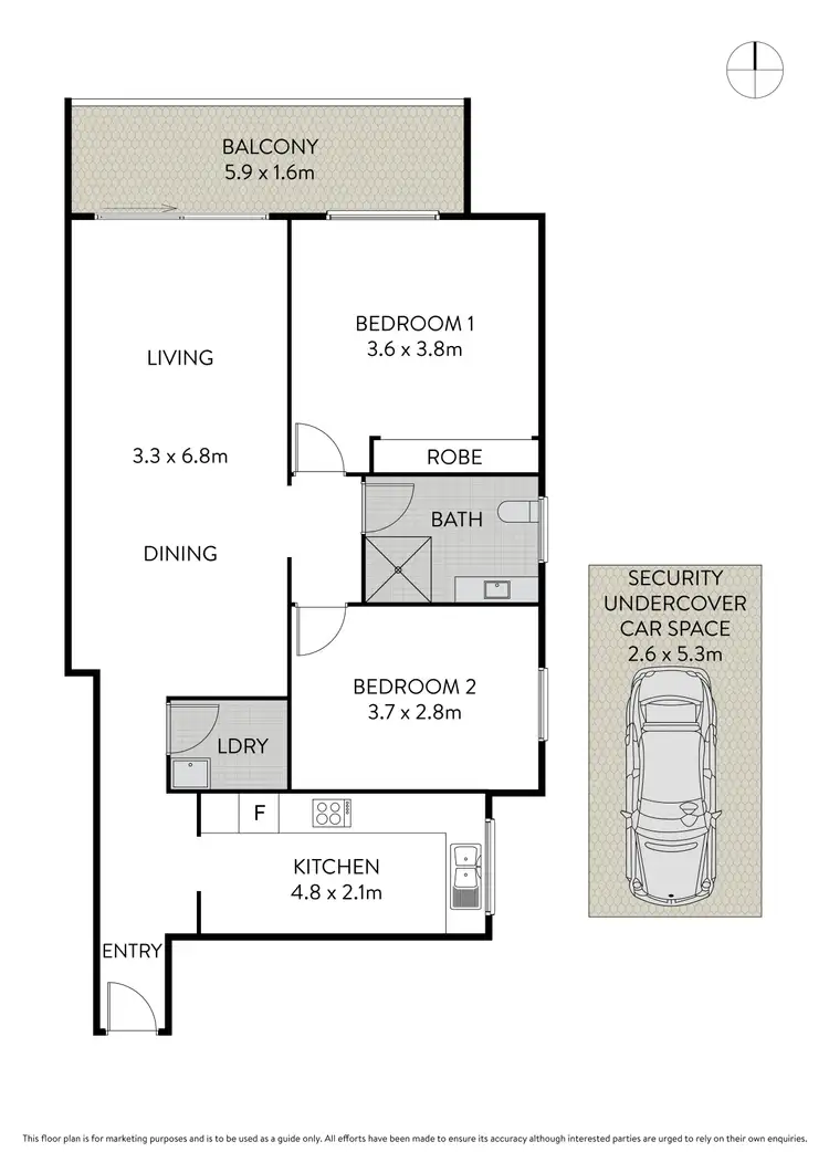 Floorplan of Homely apartment listing, 35/10 Gow Street, Balmain NSW 2041
