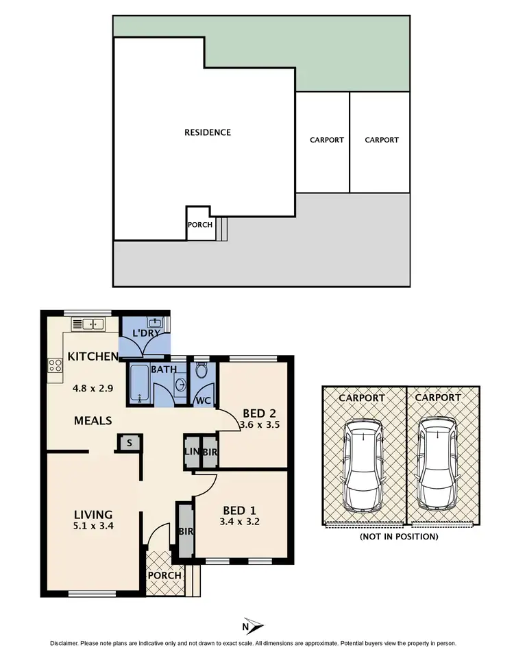 Floorplan of Homely unit listing, 2/18 Storey Road, Reservoir VIC 3073