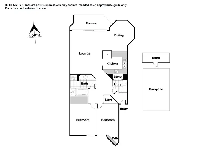 Floorplan of Homely apartment listing, 13/26 Macquarie Street, Barton ACT 2600
