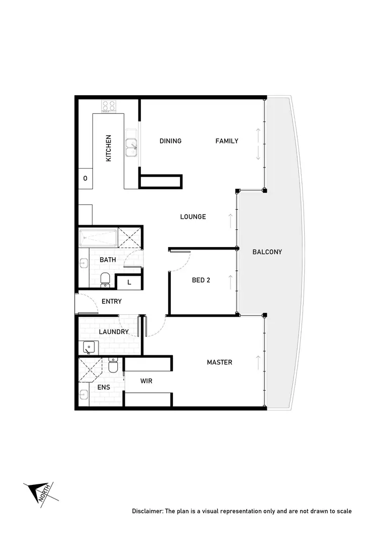 Floorplan of Homely apartment listing, 1707/2 Marcus Clarke Street, City ACT 2601
