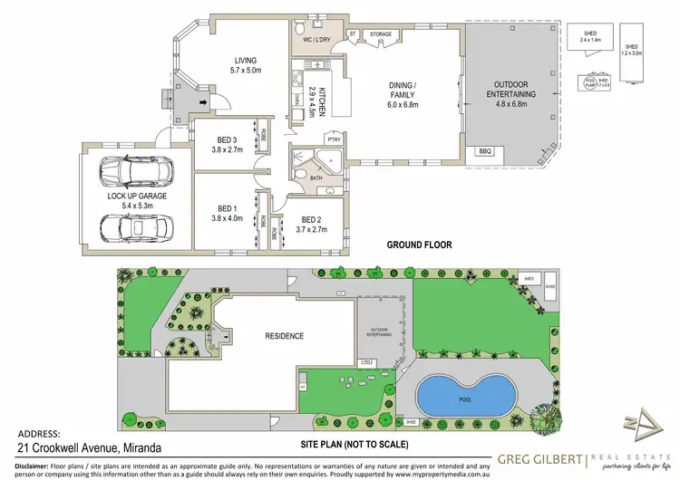 Floorplan of Homely house listing, 21 Crookwell Avenue, Miranda NSW 2228