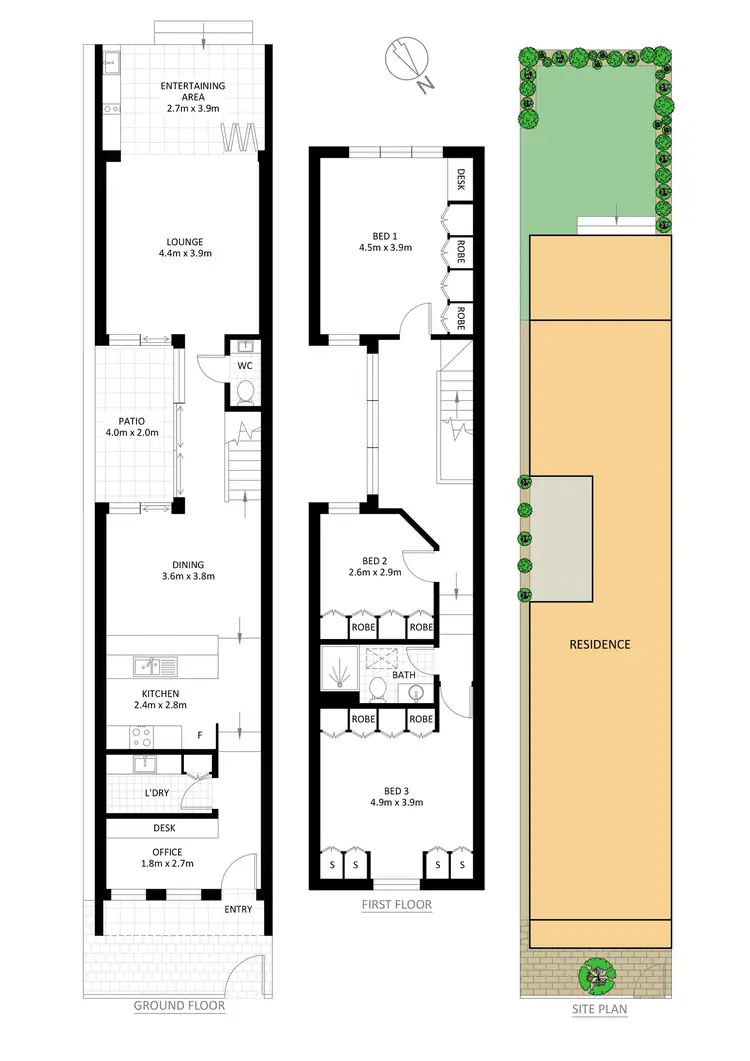 Floorplan of Homely house listing, 38 Barden Street, Tempe NSW 2044