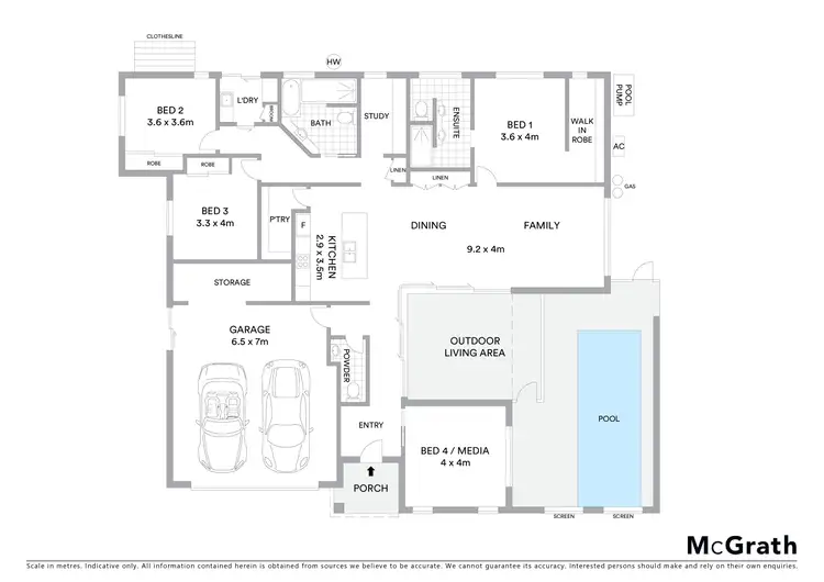 Floorplan of Homely house listing, 3 Shearwater Crescent, Banksia Beach QLD 4507