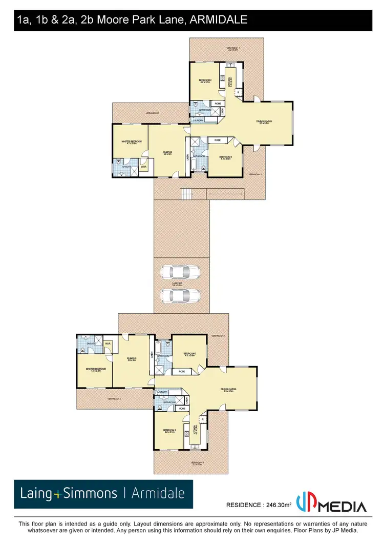 Floorplan of Homely semi-detached listing, 5 Moorepark Lane, Armidale NSW 2350
