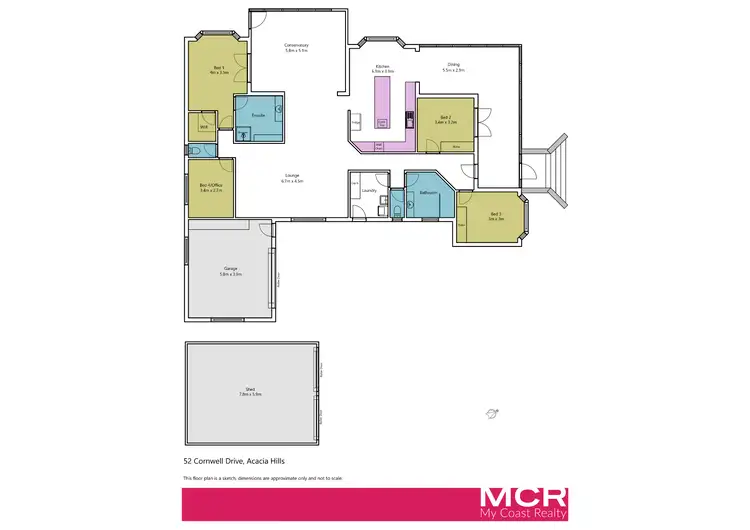 Floorplan of Homely house listing, 52 Cornwall Road, Acacia Hills TAS 7306