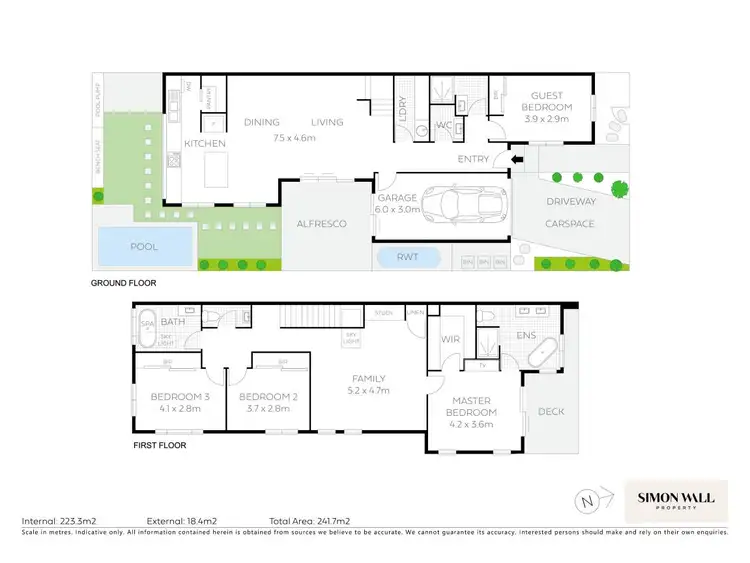 Floorplan of Homely unit listing, 4/129 Brooks Street, Bar Beach NSW 2300