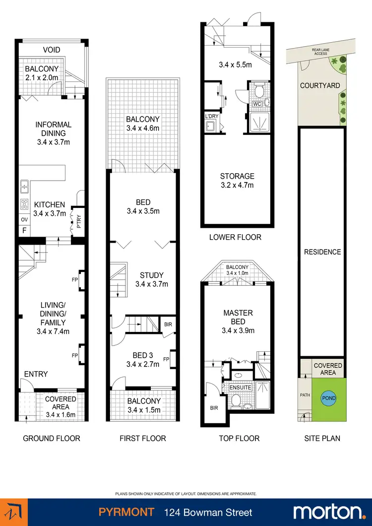 Floorplan of Homely terrace listing, 124 Bowman Street, Pyrmont NSW 2009