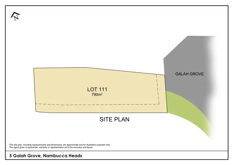 Floorplan of Homely land listing, 5 Galah Grove, Nambucca Heads NSW 2448