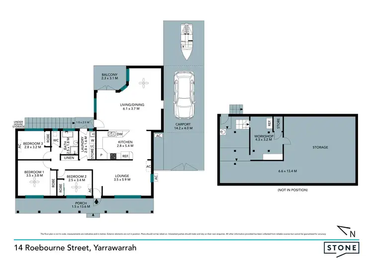 Floorplan of Homely house listing, 14 Roebourne Street, Yarrawarrah NSW 2233
