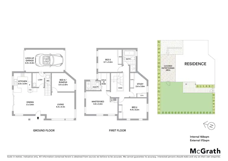 Floorplan of Homely townhouse listing, 1/64 Brush Road, West Ryde NSW 2114