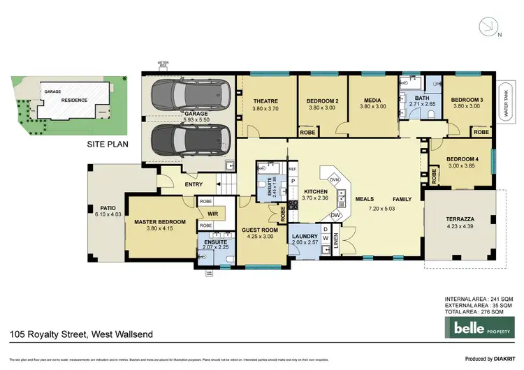 Floorplan of Homely house listing, 105 Royalty Street, West Wallsend NSW 2286