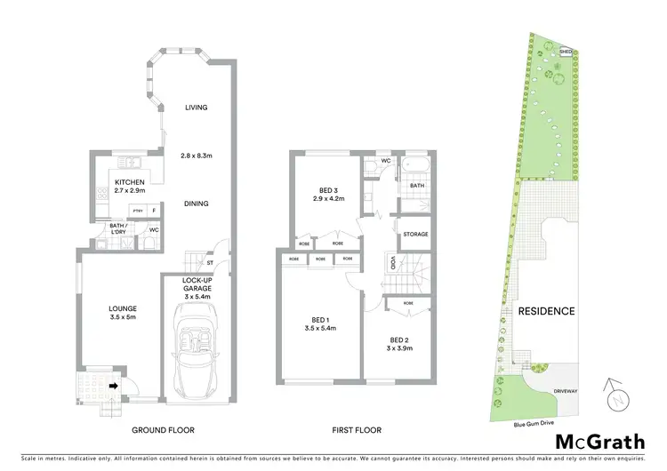 Floorplan of Homely semi-detached listing, 3 Blue Gum Drive, East Ryde NSW 2113