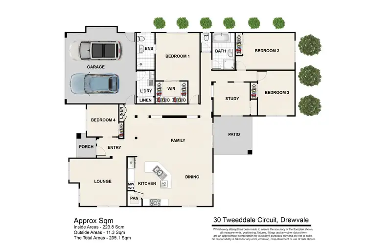 Floorplan of Homely house listing, 30 Tweeddale Circuit, Drewvale QLD 4116