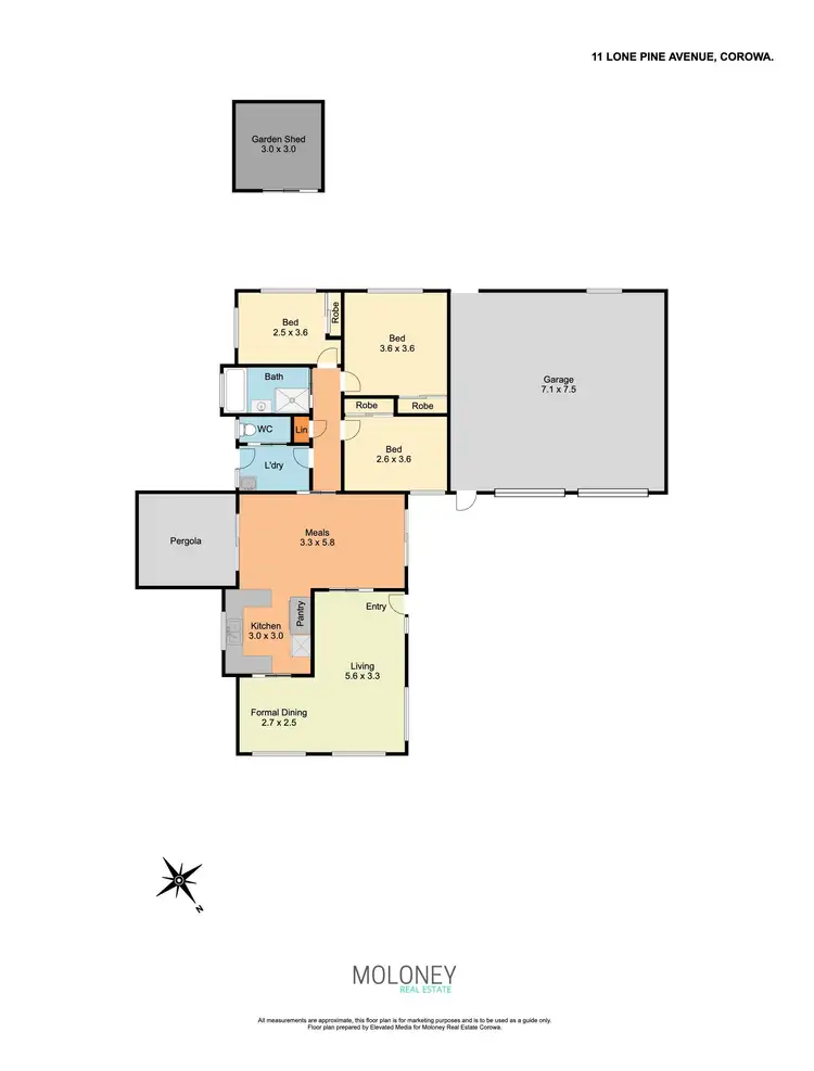 Floorplan of Homely house listing, 11 Lone Pine Avenue, Corowa NSW 2646