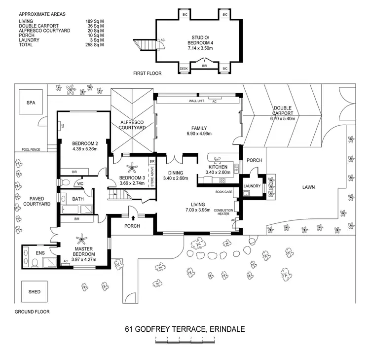 Floorplan of Homely house listing, 61 Godfrey Terrace, Erindale SA 5066