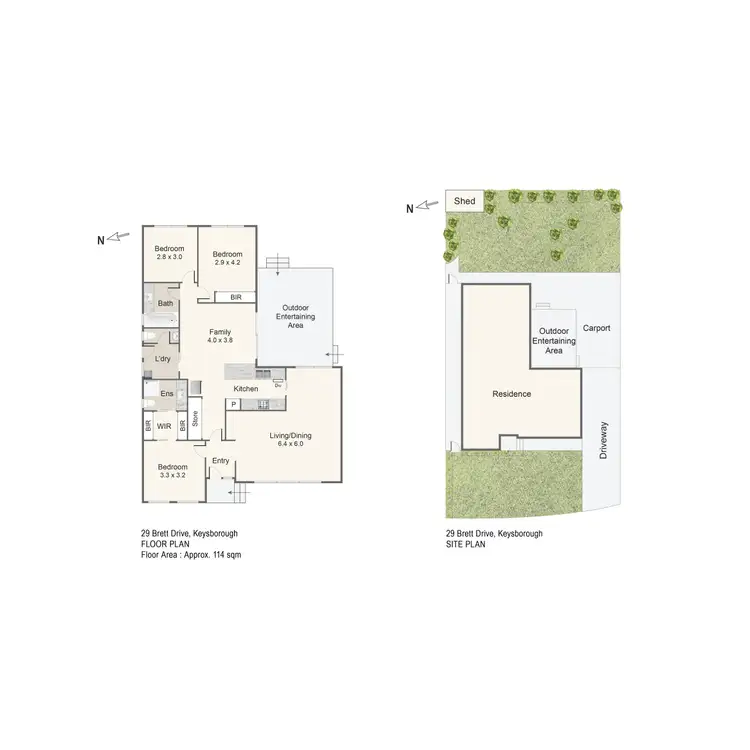 Floorplan of Homely house listing, 29 Brett Drive, Keysborough VIC 3173