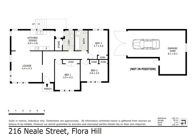 Floorplan of Homely house listing, 216 Neale Street, Flora Hill VIC 3550