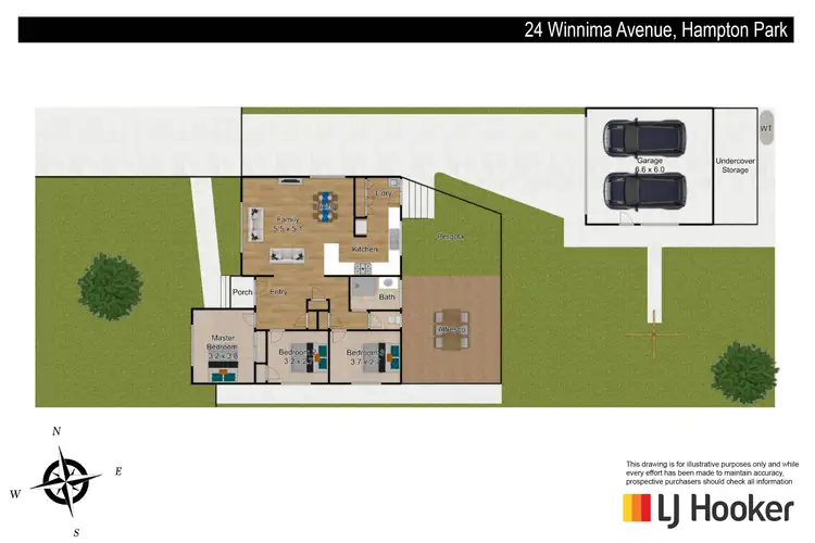 Floorplan of Homely house listing, 24 Winnima Avenue, Hampton Park VIC 3976