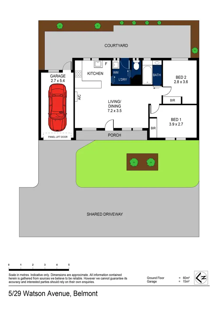 Floorplan of Homely unit listing, 5/29 Watson Avenue, Belmont VIC 3216