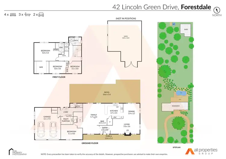 Floorplan of Homely rural property listing, 42 Lincoln Green Drive, Forestdale QLD 4118
