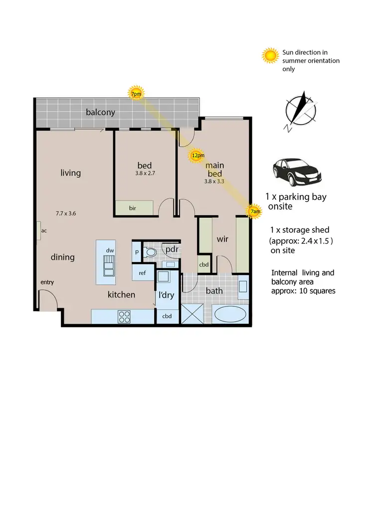 Floorplan of Homely unit listing, 2/2 Omaroo Lane, Frankston VIC 3199