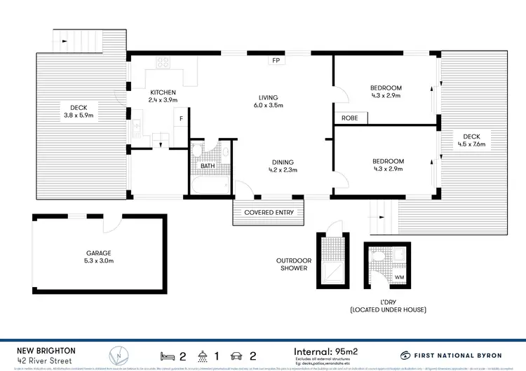 Floorplan of Homely house listing, 42 River Street, New Brighton NSW 2483
