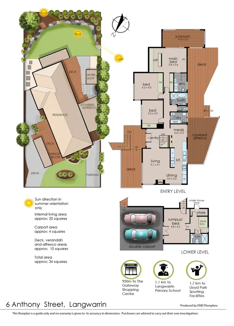 Floorplan of Homely house listing, 6 Anthony Street, Langwarrin VIC 3910