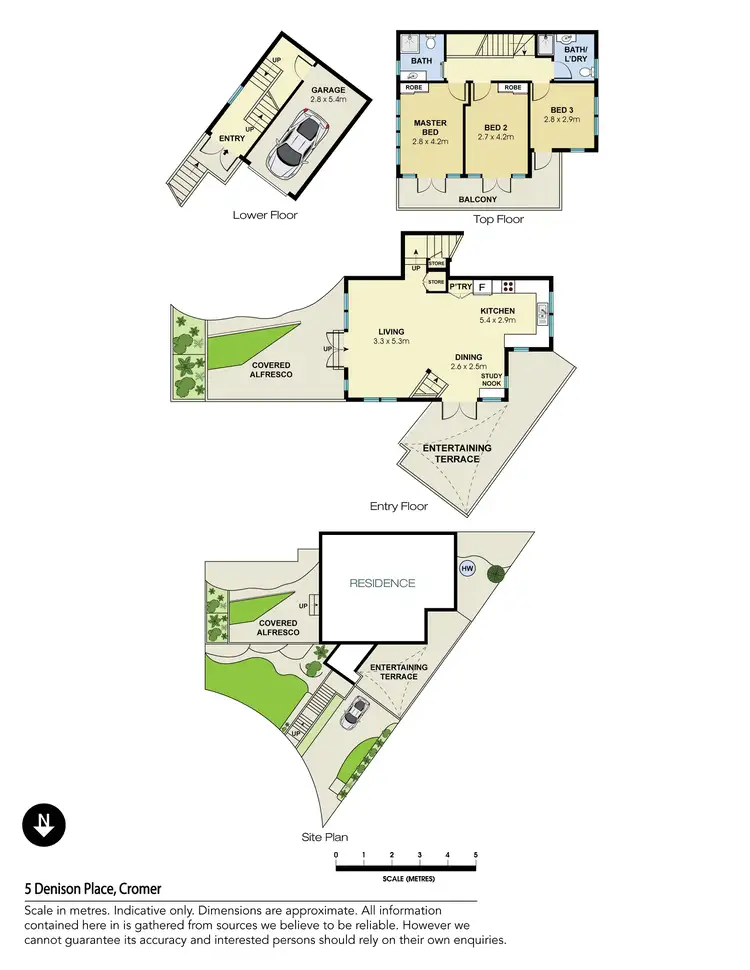 Floorplan of Homely house listing, 5 Denison Place, Cromer NSW 2099
