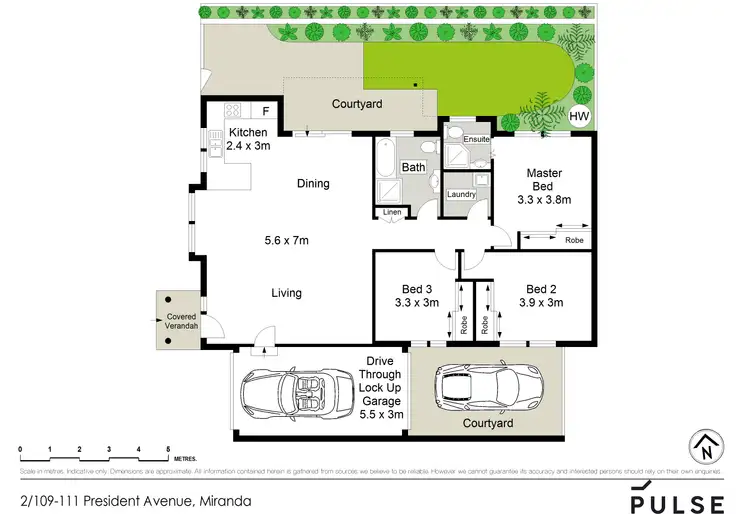 Floorplan of Homely villa listing, 2/109-111 President Avenue, Miranda NSW 2228