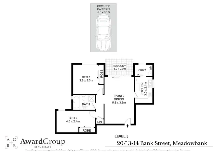 Floorplan of Homely unit listing, 20/13-14 Bank Street, Meadowbank NSW 2114